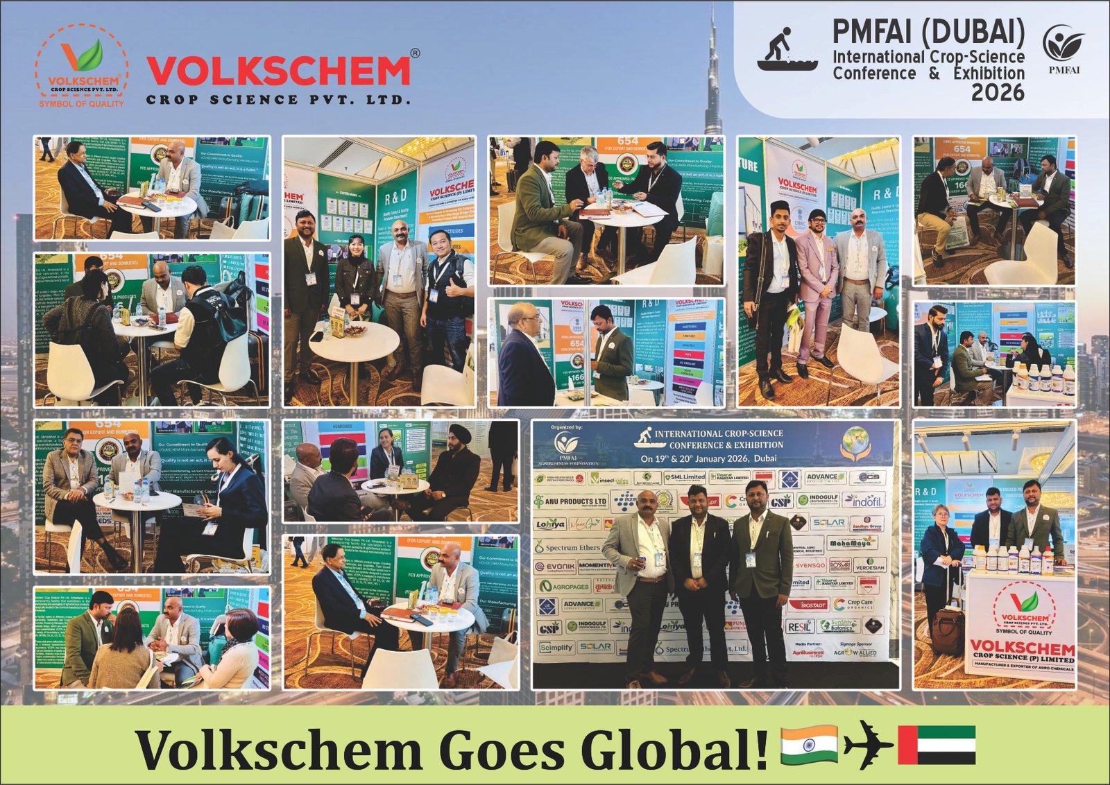 Volkschem team at AgriExpo Africa representing Indian agrochemical exporters