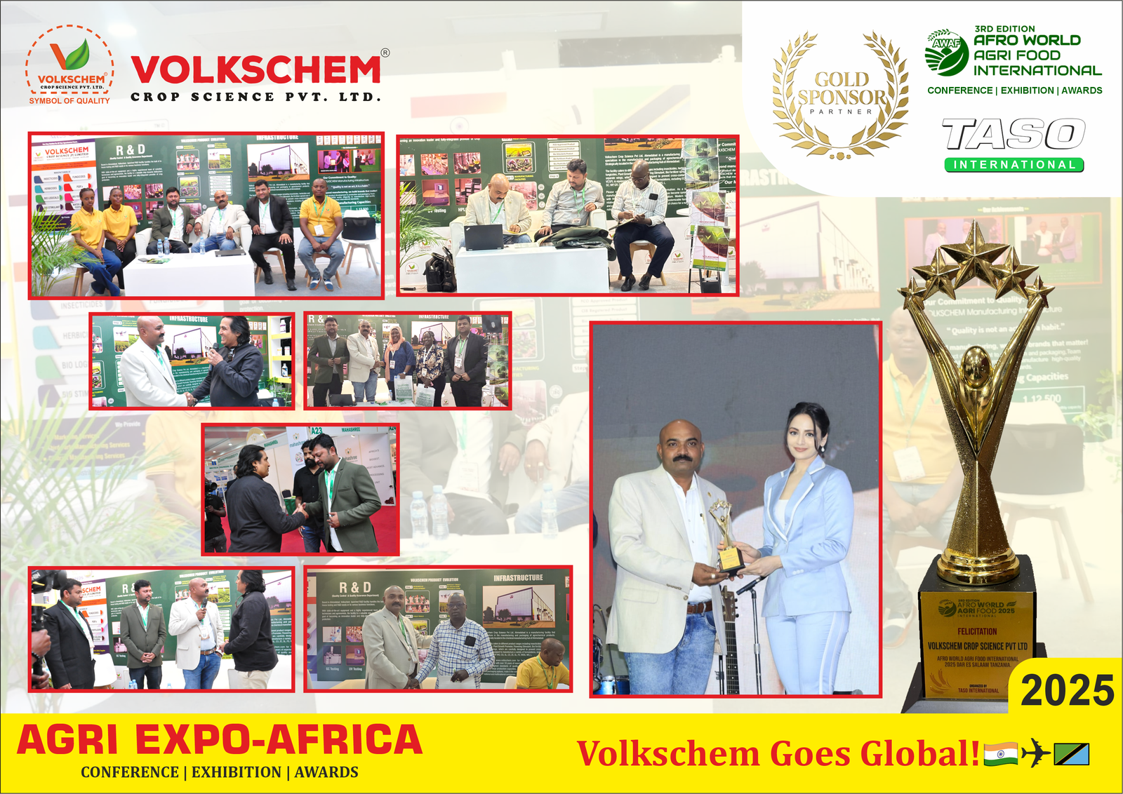 Volkschem booth at international agriculture exhibition
